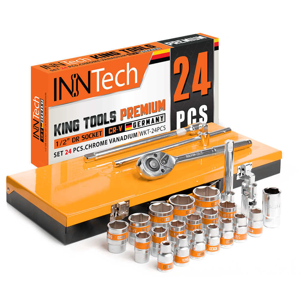 ชุดบ็อกซ์ InnTech รุ่น WKT-24PCS 1/2 นิ้ว แพ็ก 24 ชิ้น